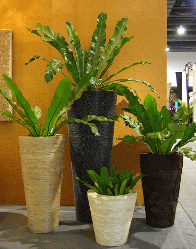 DECOR  ABACA PLANTER FULLY WIRED