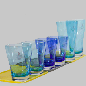 Vidivi Water Glass In Blue